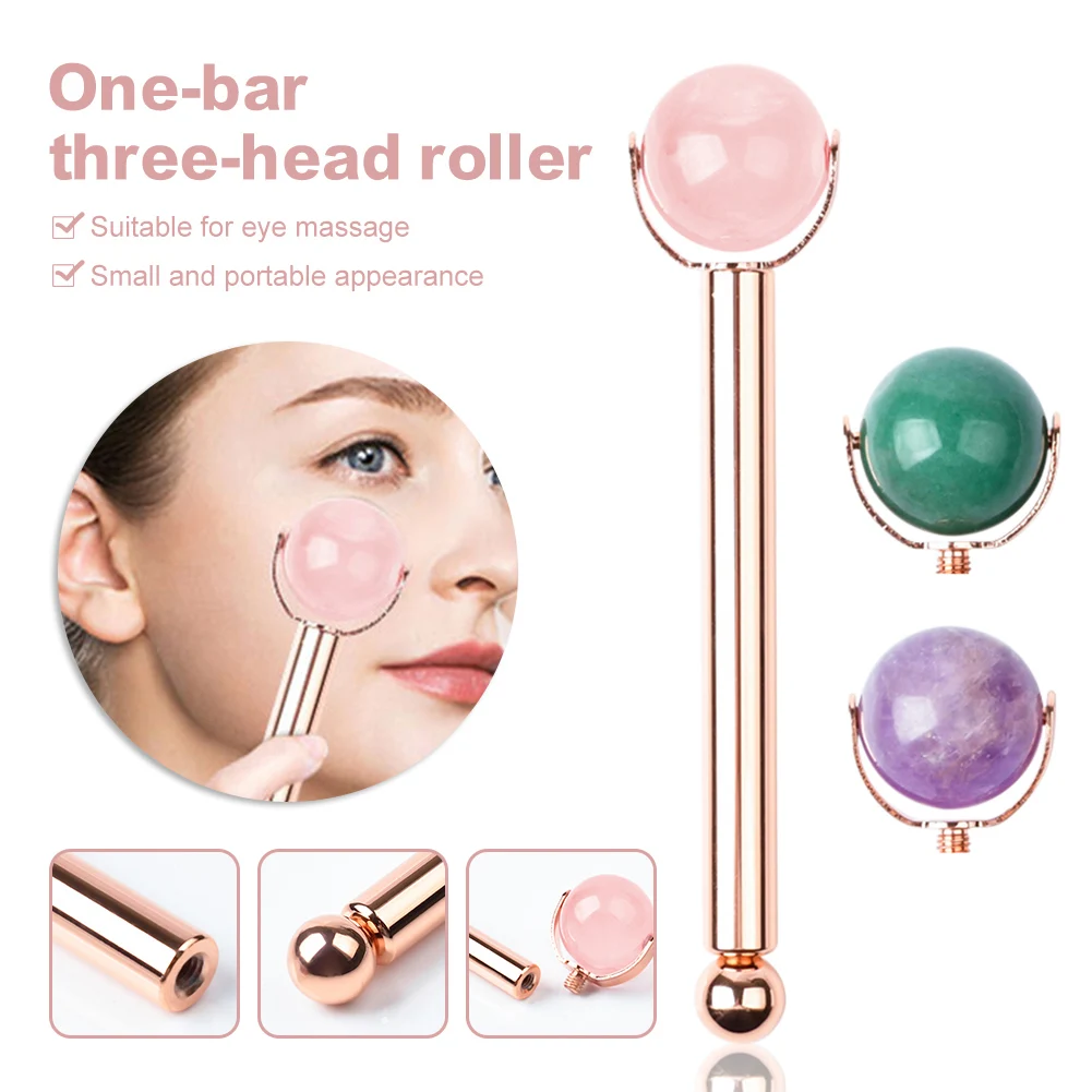 Ball Jade Roller Face Lift Facial Eyes Massage Roller Natural Rose Quartz Aventurine Free Shipping Skin Care Beauty Accessories
Ball Jade Roller Face Lift Facial Eyes Massage Roller Natural Rose Quartz Aventurine Free Shipping Skin Care Beauty Accessories
