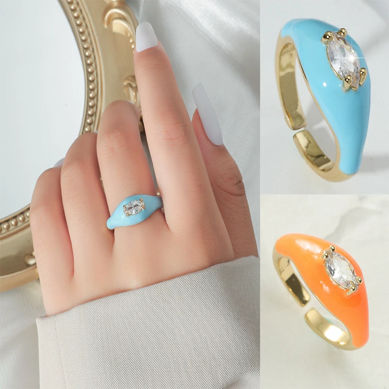 2021 NEW Trend Fashion Rings Mosaic Diamond Zircon Glossy Rings For Women Adjustable Rings Wedding Party Statement Jewelry
2021 NEW Trend Fashion Rings Mosaic Diamond Zircon Glossy Rings For Women Adjustable Rings Wedding Party Statement Jewelry