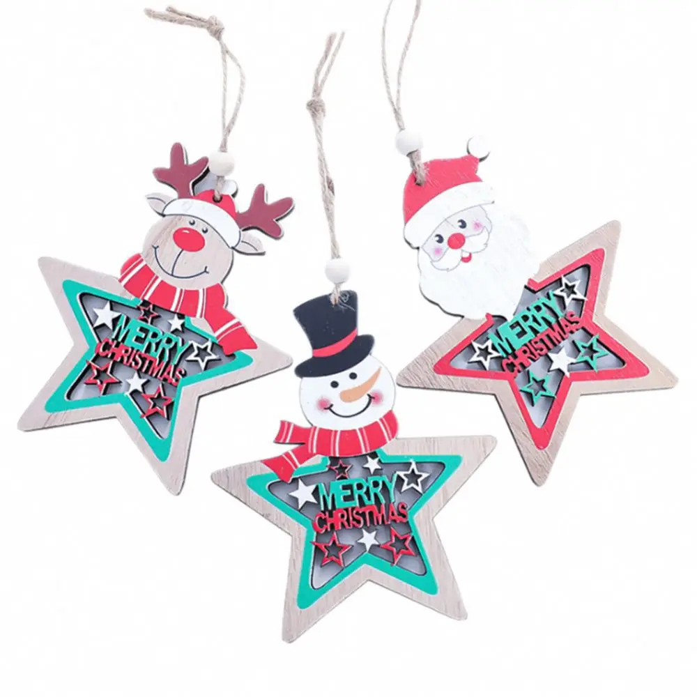 Cthristmas Tree Hangings Decorataion Santa Claus Doll Wooden DIY Stars Xmas Tree Ornament Happy New Year Home Decor Pendants
Cthristmas Tree Hangings Decorataion Santa Claus Doll Wooden DIY Stars Xmas Tree Ornament Happy New Year Home Decor Pendants