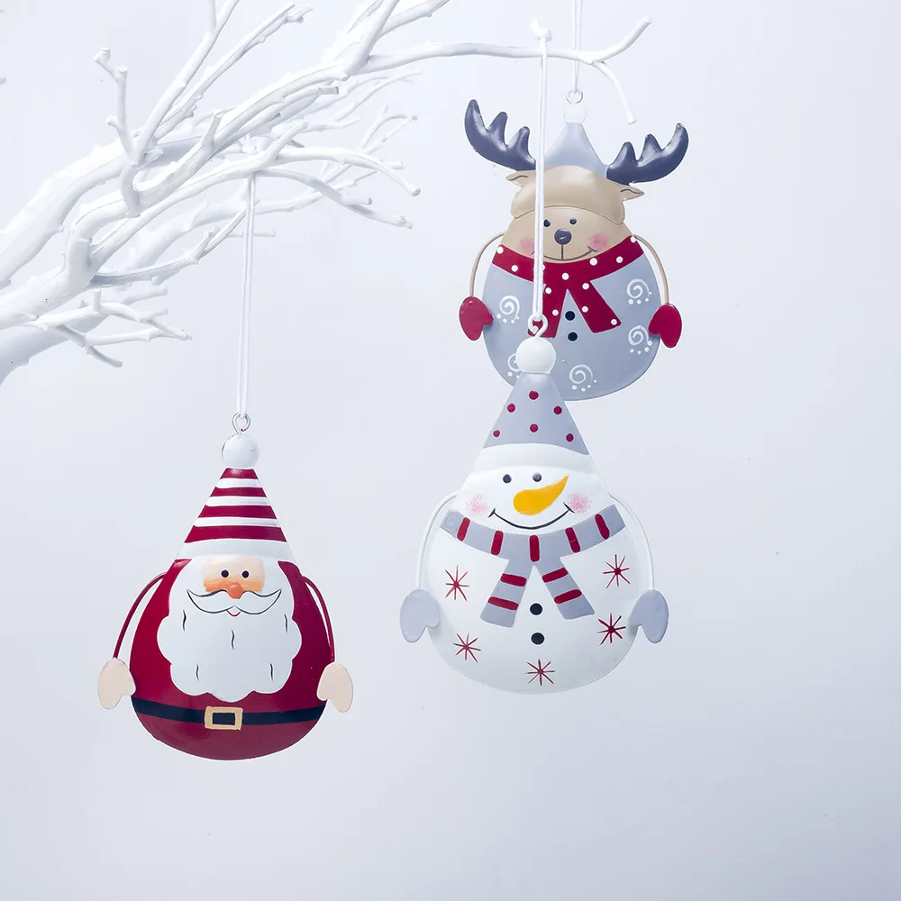 Adornos Navidad 2020 красочные рождественские украшения стальные для дома елки|Кулоны и
