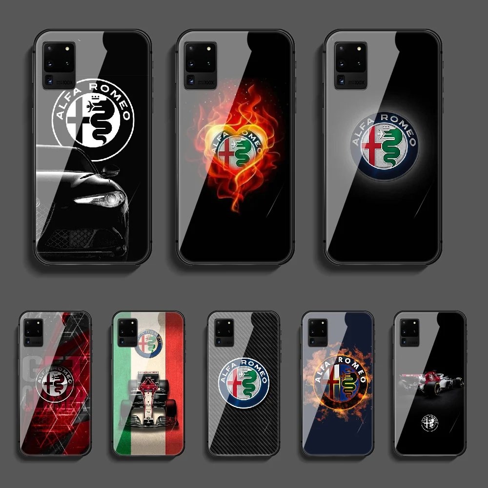 Alfa Romeo Car Phone Tempered Glass Case Cover For Samsung Galaxy Note S 7 8 9 10 10E 20 Plus Lite Uitra Black Etui Painting 
Alfa Romeo Car Phone Tempered Glass Case Cover For Samsung Galaxy Note S 7 8 9 10 10E 20 Plus Lite Uitra Black Etui Painting