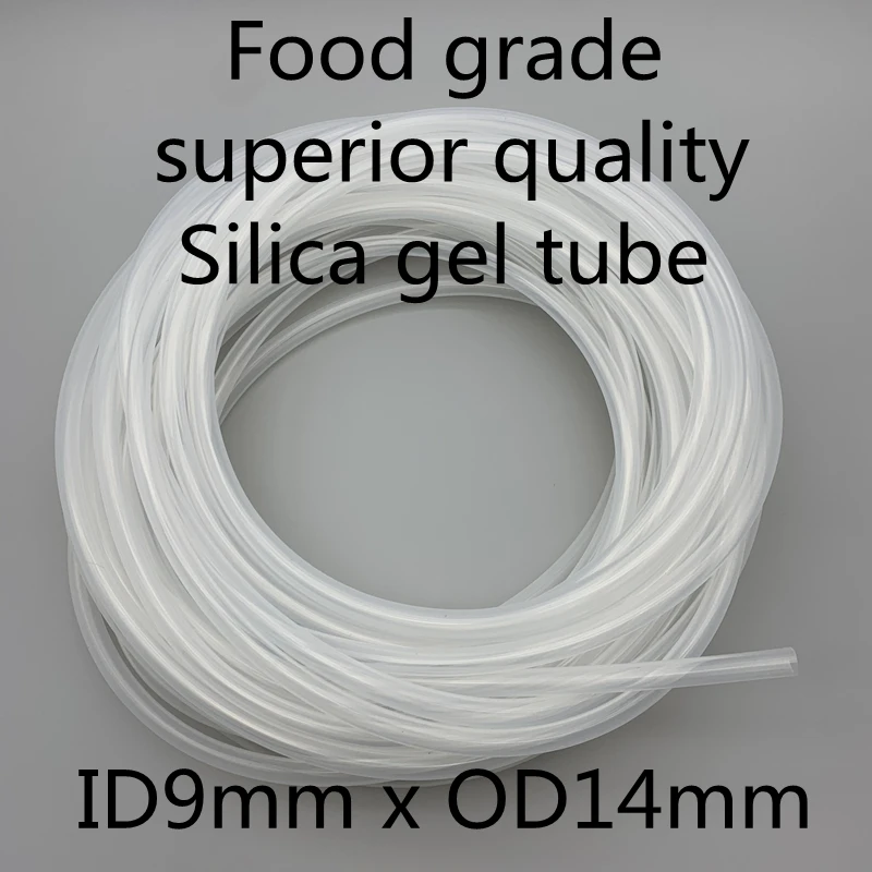 9x14 Silicone Tubing ID 9mm OD 14mm Food Grade Flexible Drink Tubing Pipe Temperature Resistance Nontoxic Transparent
9x14 Silicone Tubing ID 9mm OD 14mm Food Grade Flexible Drink Tubing Pipe Temperature Resistance Nontoxic Transparent
