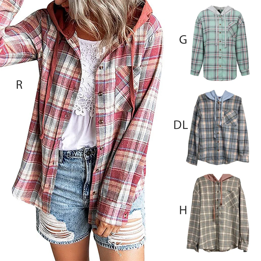 Autumn Winter Women Plaid Hoodie Jacket Female Casual for Parties Dates Vacations Daily
Autumn Winter Women Plaid Hoodie Jacket Female Casual for Parties Dates Vacations Daily