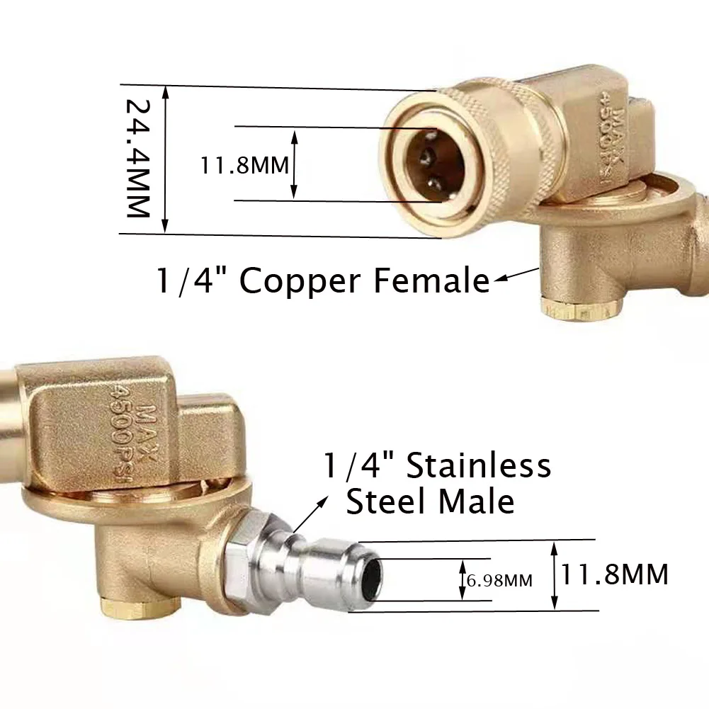 car wash 7 angles brass adaptor G1/4 quick connect metal lance joint high pressure washer accessory clean blind corner car roof
car wash 7 angles brass adaptor G1/4 quick connect metal lance joint high pressure washer accessory clean blind corner car roof