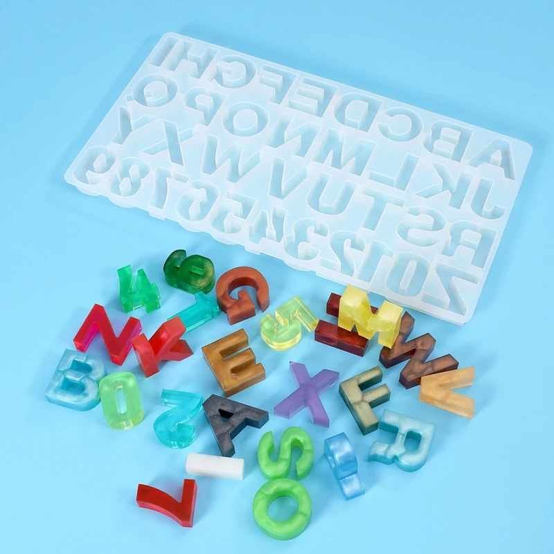 Alphabet Crystal Epoxy Resin Mold English Letters Number Pendant Silicone Mould
Alphabet Crystal Epoxy Resin Mold English Letters Number Pendant Silicone Mould
