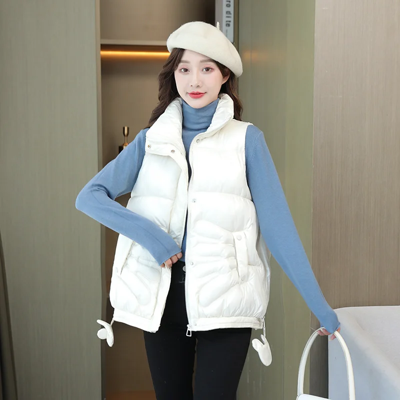 Зимняя куртка без рукавов, Короткие топы для колледжа, милая японская хлопковая одежда, жилет из яркой ткани, хлопковые куртки, женский жиле... 
Зимняя куртка без рукавов, Короткие топы для колледжа, милая японская хлопковая одежда, жилет из яркой ткани, хлопковые куртки, женский жиле...