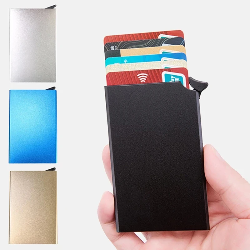 New Automatic Silde Aluminum ID Cash Card Holder Men Business RFID Blocking Wallet Pocket Purse Auto Pop up Travel Thin Wallets
New Automatic Silde Aluminum ID Cash Card Holder Men Business RFID Blocking Wallet Pocket Purse Auto Pop up Travel Thin Wallets