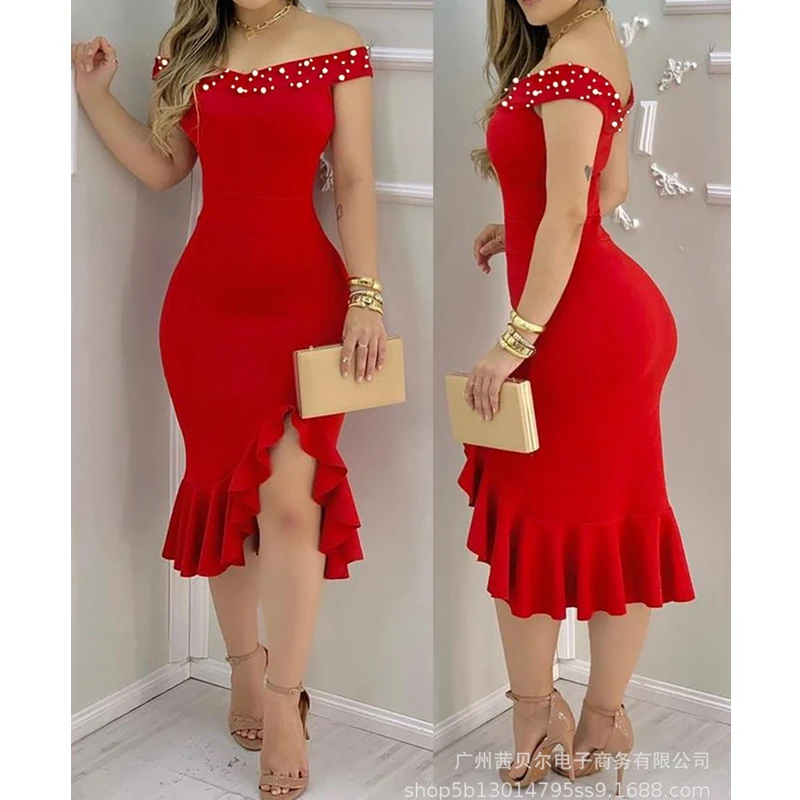 Mandylandy Summer Sleeveless Spaghetti Strap Slash Neck Split Irregular Dress Women's Sexy Solid Color Ruffles Stitching Dress
Mandylandy Summer Sleeveless Spaghetti Strap Slash Neck Split Irregular Dress Women's Sexy Solid Color Ruffles Stitching Dress