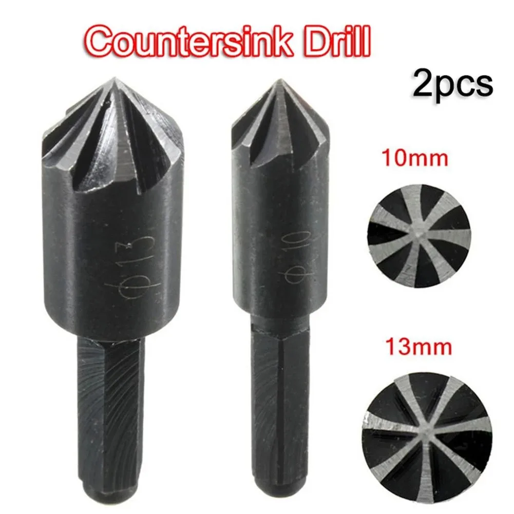 2PCS 7 Flute Countersink Drill Bit Chamfer Cutter Bit High Carbon Steel 1/4'' Hex Countersink Boring Set For Deburring Drilling
2PCS 7 Flute Countersink Drill Bit Chamfer Cutter Bit High Carbon Steel 1/4'' Hex Countersink Boring Set For Deburring Drilling
