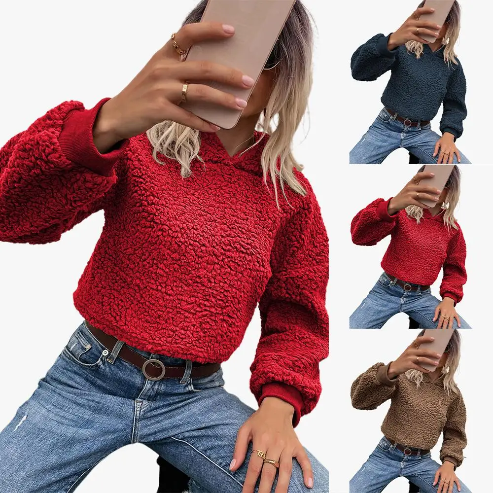 Womens Winter Fluffy Fleece Hoodies Warm Long Sleeve Jumper Hoody Pullover Sweater Top Solid Color
Womens Winter Fluffy Fleece Hoodies Warm Long Sleeve Jumper Hoody Pullover Sweater Top Solid Color