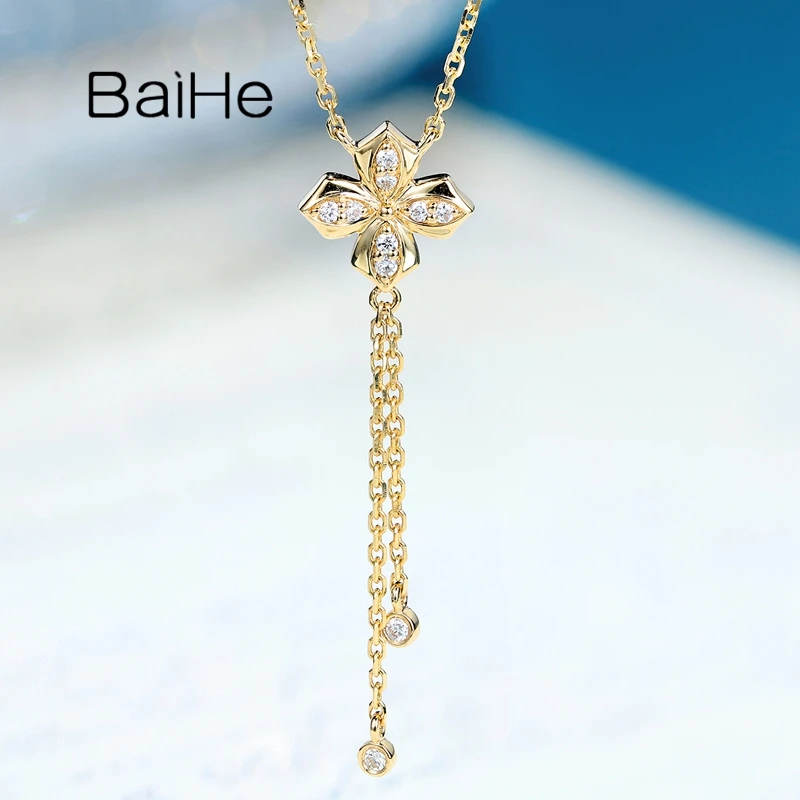 BAIHE Solid 18K White/Yellow/Rose Gold 0.07ct 100% Natural Diamonds Wedding Ring Fine Jewelry Engagement Gift Diamond necklace
BAIHE Solid 18K White/Yellow/Rose Gold 0.07ct 100% Natural Diamonds Wedding Ring Fine Jewelry Engagement Gift Diamond necklace