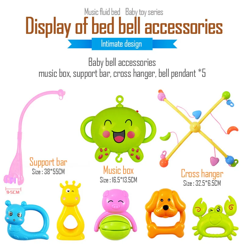 Portable Bed Bell Toy Rack Arm Bracket Kindergarten Music Love Baby Rattle Bedside Hanging Rattle Gifts Music Bed Bell
Portable Bed Bell Toy Rack Arm Bracket Kindergarten Music Love Baby Rattle Bedside Hanging Rattle Gifts Music Bed Bell