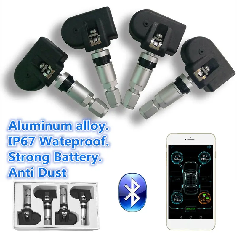 Car TPMS Bluetooth Android Solar Tire Pressure Moniter System FOR Toyota FOR Mazda APP Detection Wireless TMPS Internal Sensors
Car TPMS Bluetooth Android Solar Tire Pressure Moniter System FOR Toyota FOR Mazda APP Detection Wireless TMPS Internal Sensors