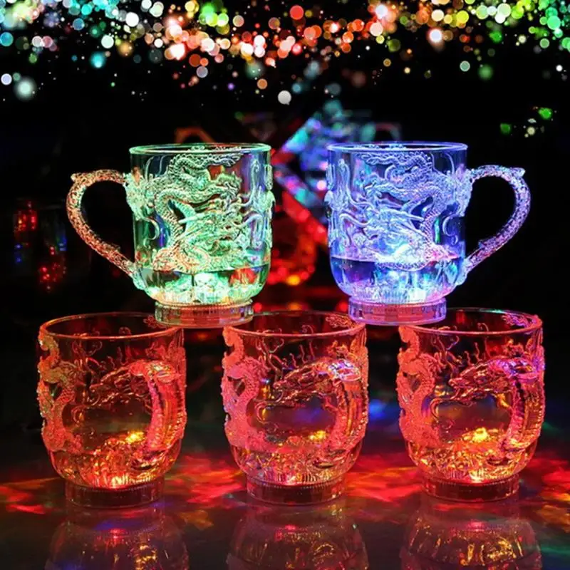Luminous Cup Led Plastic Dragon Wine Activated Light Up Flashing Cup Wine Glass Tool Cool Color Change Health Universal
Luminous Cup Led Plastic Dragon Wine Activated Light Up Flashing Cup Wine Glass Tool Cool Color Change Health Universal