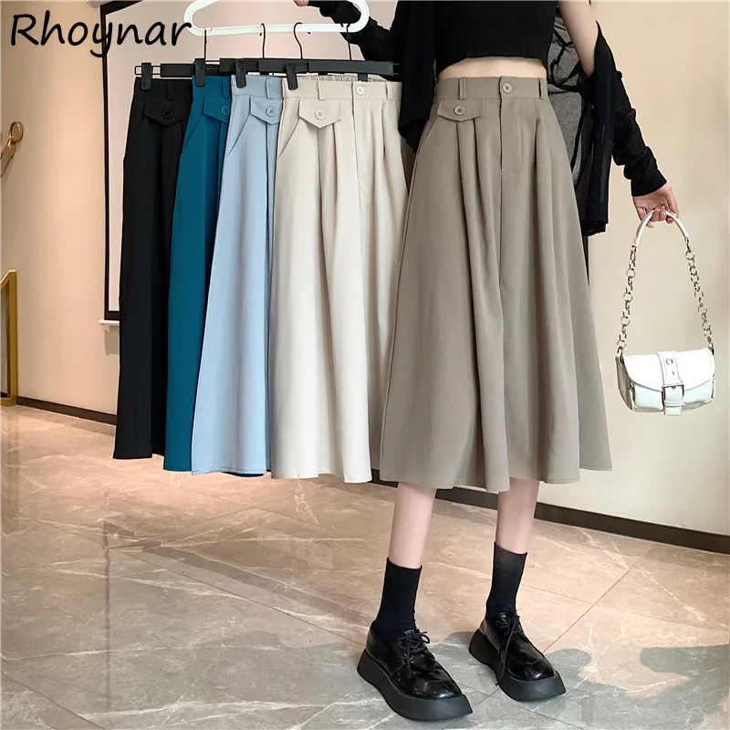 Skirts Women Summer Design All Match Cozy Preppy Streetwear Ulzzang Elegant Mid-Calf A-LINE Solid Casual Fashion Girls Holiday
Skirts Women Summer Design All Match Cozy Preppy Streetwear Ulzzang Elegant Mid-Calf A-LINE Solid Casual Fashion Girls Holiday