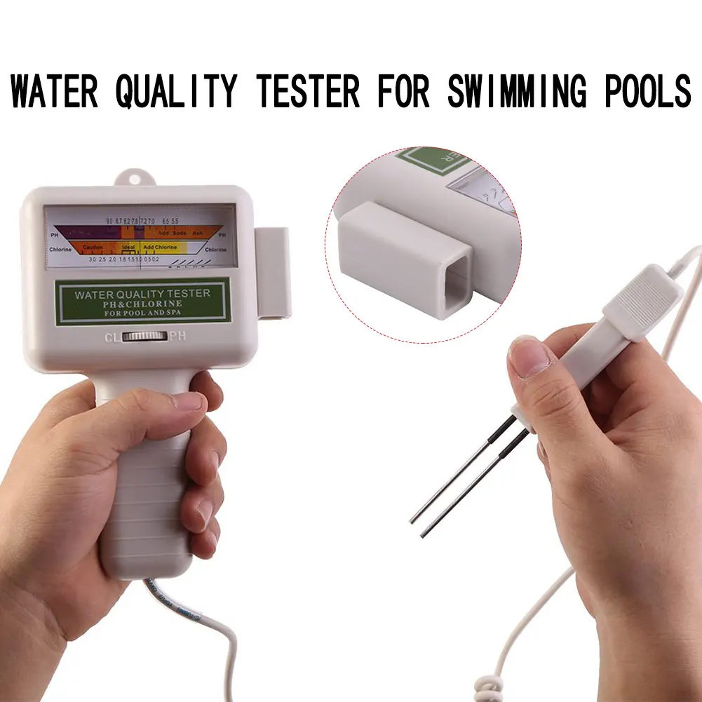 PC101 PH Meter Portable Measure Water Quality PH/CL2 Chlorine Level PH Water Quality Tester Portable Home Swimming Pool Tester 
PC101 PH Meter Portable Measure Water Quality PH/CL2 Chlorine Level PH Water Quality Tester Portable Home Swimming Pool Tester