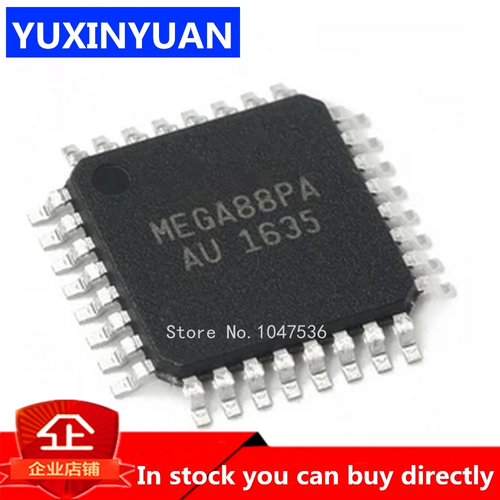 5 шт./лот ATMEGA88 ATMEGA88PA ATMEGA88PA-AU QFP IC MCU 8BIT 8KB флеш 32tqfp | Электронные компоненты и