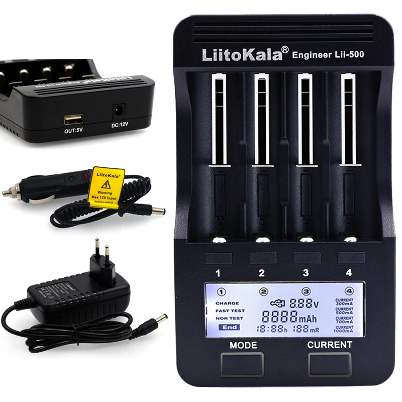 Genuine/Original Liitokala Lii500 18650 battery charger Support battery check test charging/Discharge for 18650 AA AAA NiMH
Genuine/Original Liitokala Lii500 18650 battery charger Support battery check test charging/Discharge for 18650 AA AAA NiMH