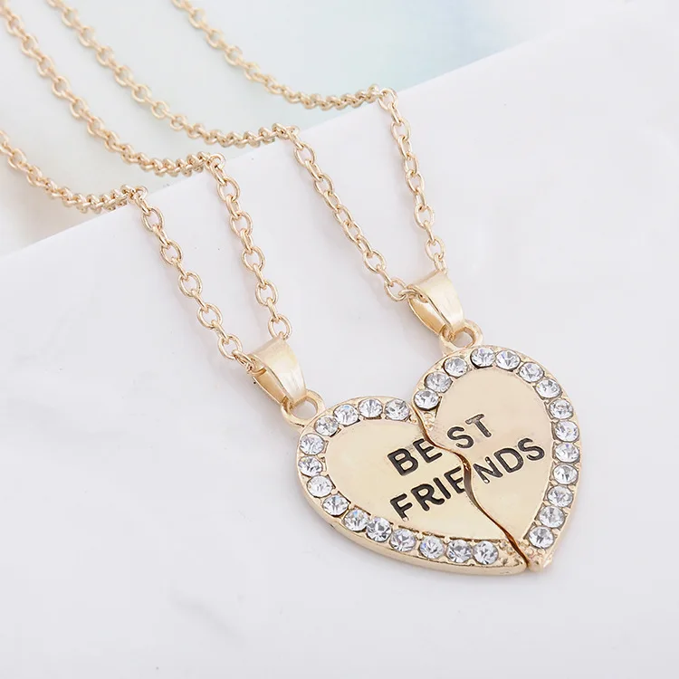 new European and American creative stitching love Best Friends girlfriends necklace accessories
new European and American creative stitching love Best Friends girlfriends necklace accessories