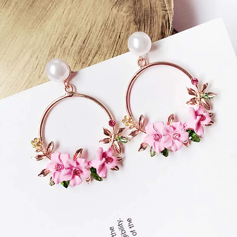 Charm Flower Drop Dangle Earrings Fashion Ear Studs Wedding Jewelry Gifts for Women Decorations
Charm Flower Drop Dangle Earrings Fashion Ear Studs Wedding Jewelry Gifts for Women Decorations