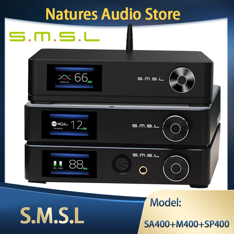 SMSL M400 MQA декодер + SMSL SP400 полный сбалансированный усилитель для наушников
SMSL M400 MQA декодер + SMSL SP400 полный сбалансированный усилитель для наушников