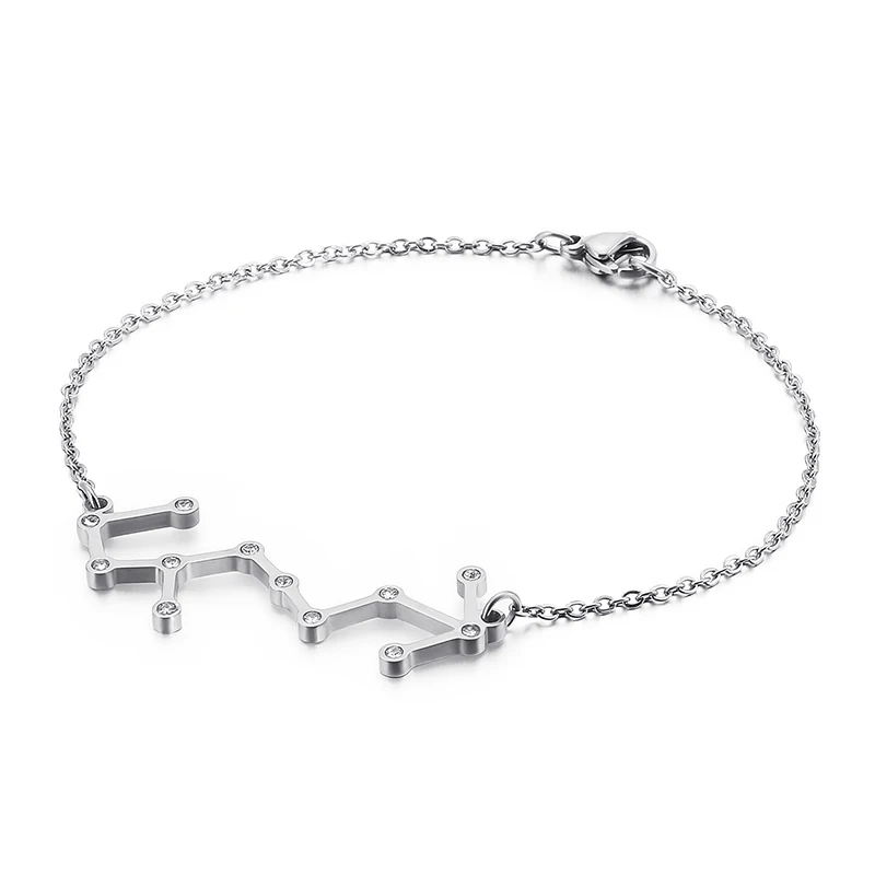 Women Twelve Constellations Cubic Zirconia Bracelet S Color Stainless Steel Aries Taurus Gemini Cancer Leo Virgo Bracelets
Women Twelve Constellations Cubic Zirconia Bracelet S Color Stainless Steel Aries Taurus Gemini Cancer Leo Virgo Bracelets