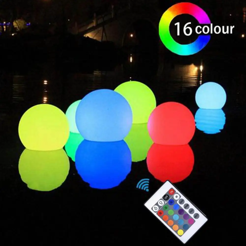 LED Garden Ball Light Floating Pool Lights Waterproof Underwater Outdoor Lighting Swimming Pool Lamps Outdoor Decor Ball Lights
LED Garden Ball Light Floating Pool Lights Waterproof Underwater Outdoor Lighting Swimming Pool Lamps Outdoor Decor Ball Lights