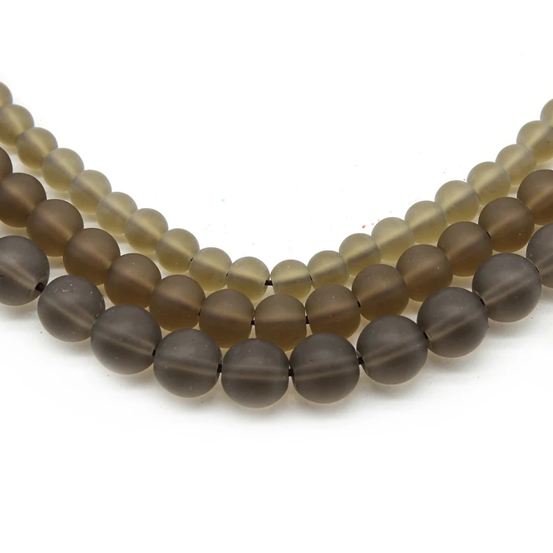 Wholesale 4-12mm Dull Polish Matte Smoky Glass Beads Natural Stone Round Loose Spacer Beads for Jewelry Making DIY Bracelet
Wholesale 4-12mm Dull Polish Matte Smoky Glass Beads Natural Stone Round Loose Spacer Beads for Jewelry Making DIY Bracelet