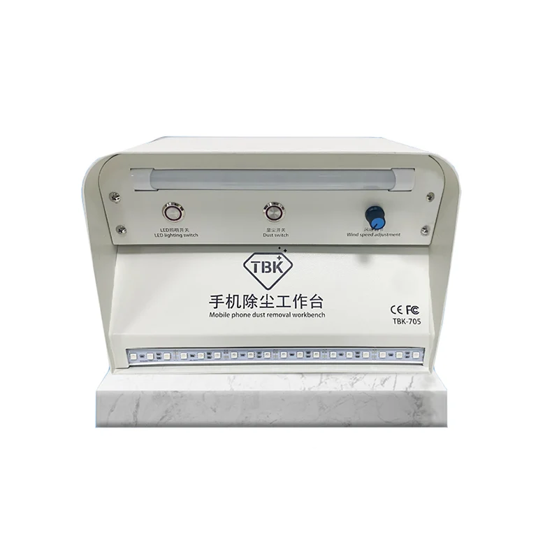 Верстак 3 в 1 TBK-705 для удаления пыли и ЖК-экрана светодиодный светкой 
Верстак 3 в 1 TBK-705 для удаления пыли и ЖК-экрана светодиодный светкой