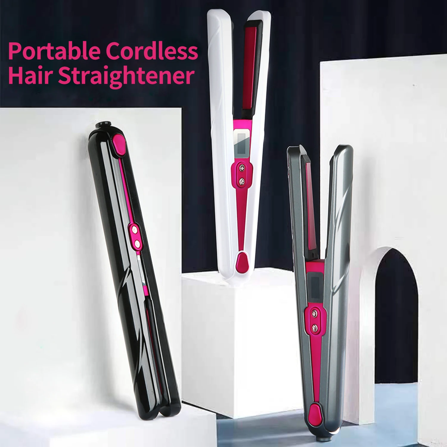 2 in 1Cordless Beard Hair Straightener Wireless Corale Hair Straightener Type-C USB Rechargeable Flat Irons Hair Styling Tools
2 in 1Cordless Beard Hair Straightener Wireless Corale Hair Straightener Type-C USB Rechargeable Flat Irons Hair Styling Tools