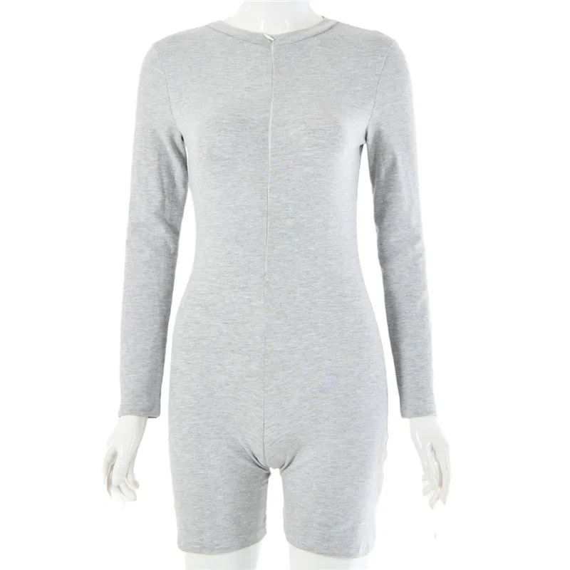 2020 Sexy Women's Jumpsuit New Long Sleeve V-neck Slim Shorts Playsuit Front Zipper Bodycon Fit Casual Homewear Female Rompers
2020 Sexy Women's Jumpsuit New Long Sleeve V-neck Slim Shorts Playsuit Front Zipper Bodycon Fit Casual Homewear Female Rompers
