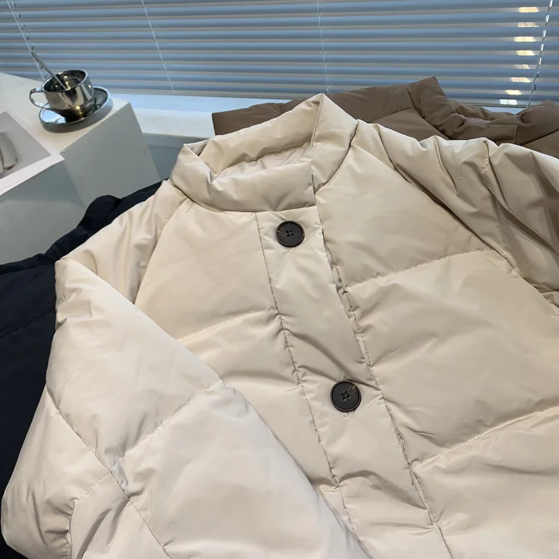 2021 New Women Down Coat Solid Color All-Match Loose Warm Winter Jacket Fashion Korean Simple Down Outerwear Female
2021 New Women Down Coat Solid Color All-Match Loose Warm Winter Jacket Fashion Korean Simple Down Outerwear Female