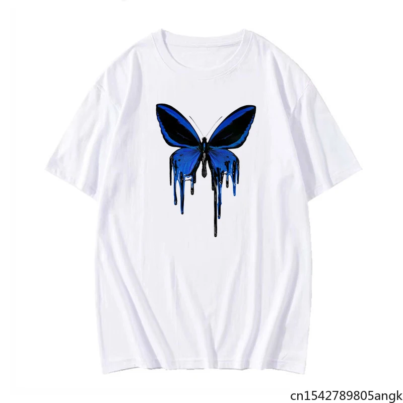 Kawaii Korean Butterfly Print Street Summer O-neck Tops Harajuku Casual Women T-shirts Simple Vintage Chic
Kawaii Korean Butterfly Print Street Summer O-neck Tops Harajuku Casual Women T-shirts Simple Vintage Chic