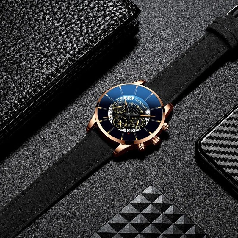 Fashion Hot Sale Men's Sports Quartz Watch Automatic Clock Three-eye Calendar Leather Men's Watch
Fashion Hot Sale Men's Sports Quartz Watch Automatic Clock Three-eye Calendar Leather Men's Watch