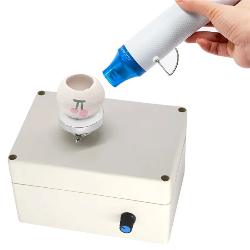 Pottery Machine Pottery Wheel Forming Machine Electric Pottery Wheel DIY Clay Tool Ceramics Mental Turntable with Hot Air Gun 
Pottery Machine Pottery Wheel Forming Machine Electric Pottery Wheel DIY Clay Tool Ceramics Mental Turntable with Hot Air Gun