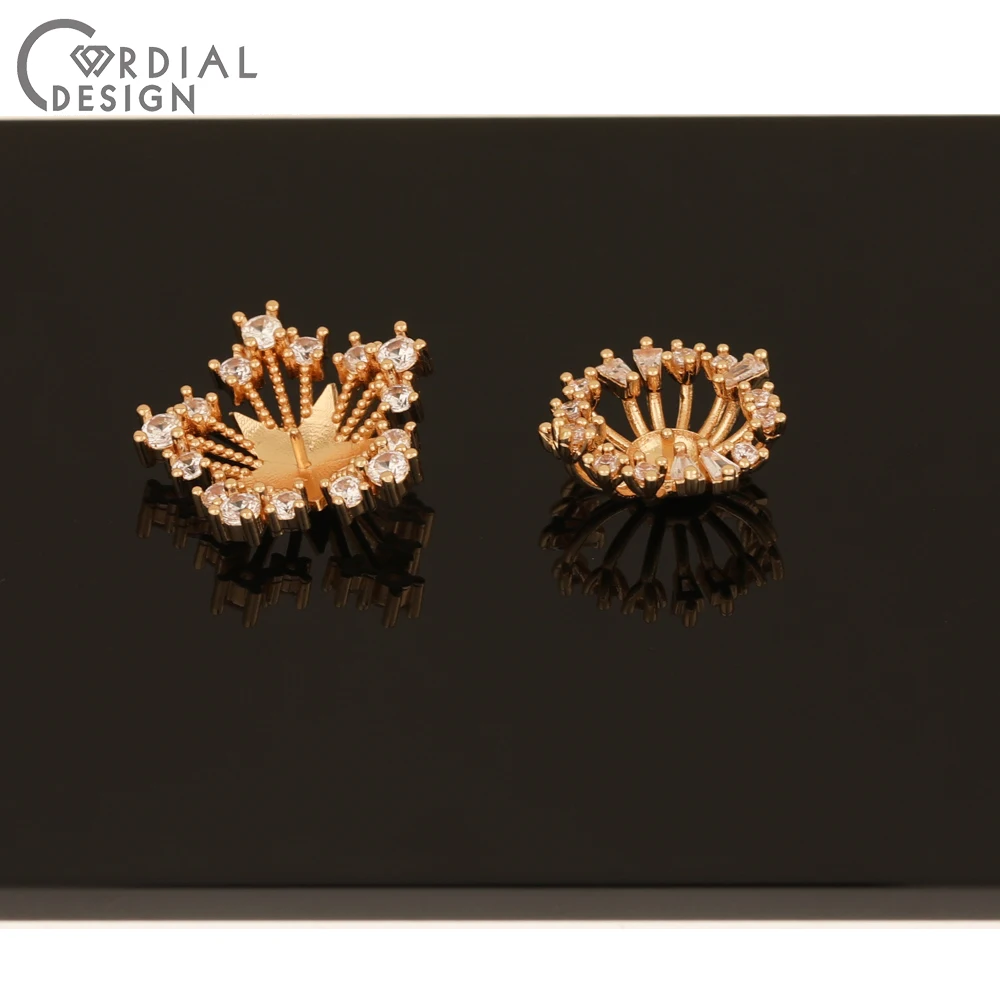 Cordial Design 50Pcs Jewelry Accessories/Hand Made/Connectors/CZ Blank Tray/DIY Earrings Making/Jewelry Findings & Components
Cordial Design 50Pcs Jewelry Accessories/Hand Made/Connectors/CZ Blank Tray/DIY Earrings Making/Jewelry Findings & Components