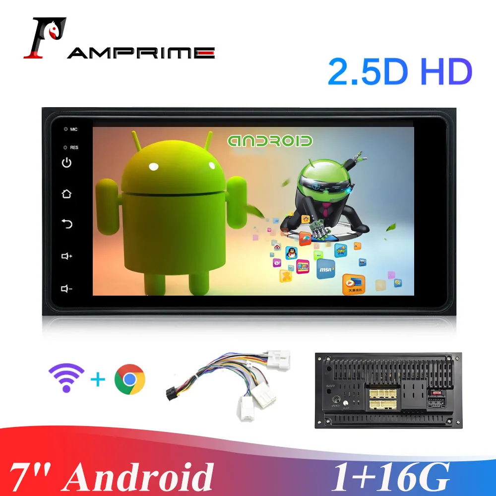 Автомагнитола AMPrime мультимедийный плеер на Android с 7 "сенсорным экраном GPS Wi Fi 1 ГБ