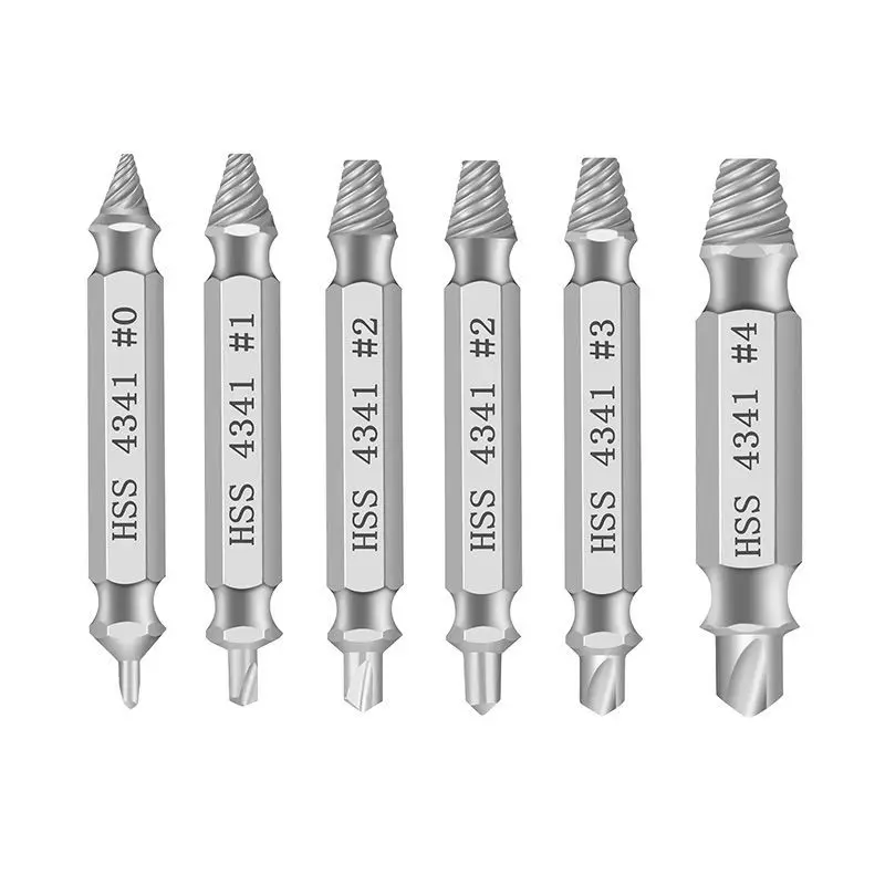 6pcs/Set Material Damaged Screw Extractor Drill Bits Guide Set Broken Speed Out Easy out Bolt Stud Stripped Screw Remover Tools
6pcs/Set Material Damaged Screw Extractor Drill Bits Guide Set Broken Speed Out Easy out Bolt Stud Stripped Screw Remover Tools