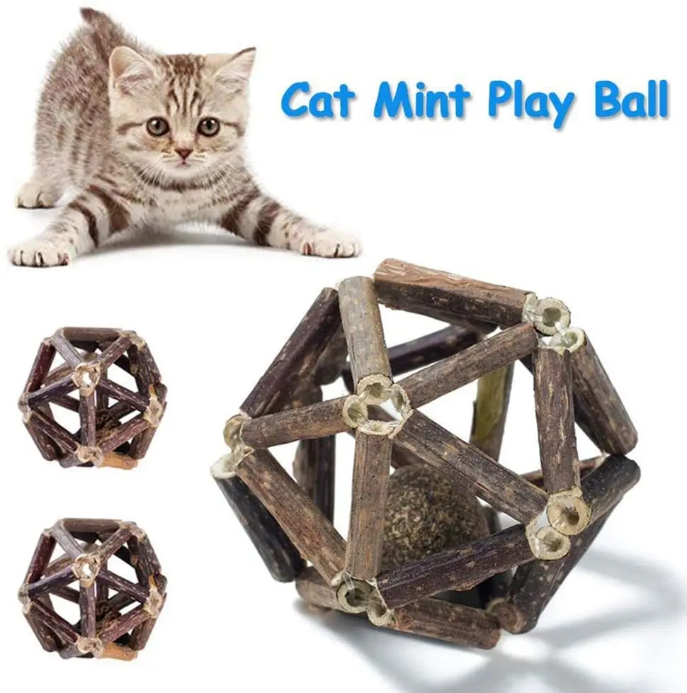 Cat Mint Play Ball Toy Natural Molar Sticks Chew Toys,Catnip Exquisite Ball Pet Biting Toy Cleaning Teeth Care,Pet Supplies
Cat Mint Play Ball Toy Natural Molar Sticks Chew Toys,Catnip Exquisite Ball Pet Biting Toy Cleaning Teeth Care,Pet Supplies