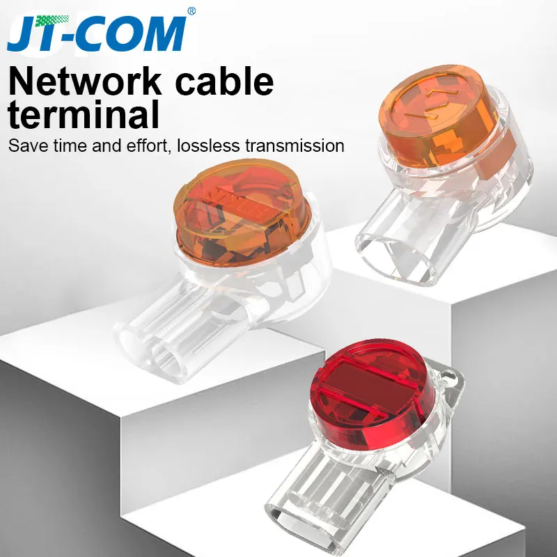 JT-COM 50/100pcs k1 /K2/ K3 Moisture-proof and Waterproof Connector Wiring For Connection RJ45 / Network Ethernet Cord Terminals
JT-COM 50/100pcs k1 /K2/ K3 Moisture-proof and Waterproof Connector Wiring For Connection RJ45 / Network Ethernet Cord Terminals