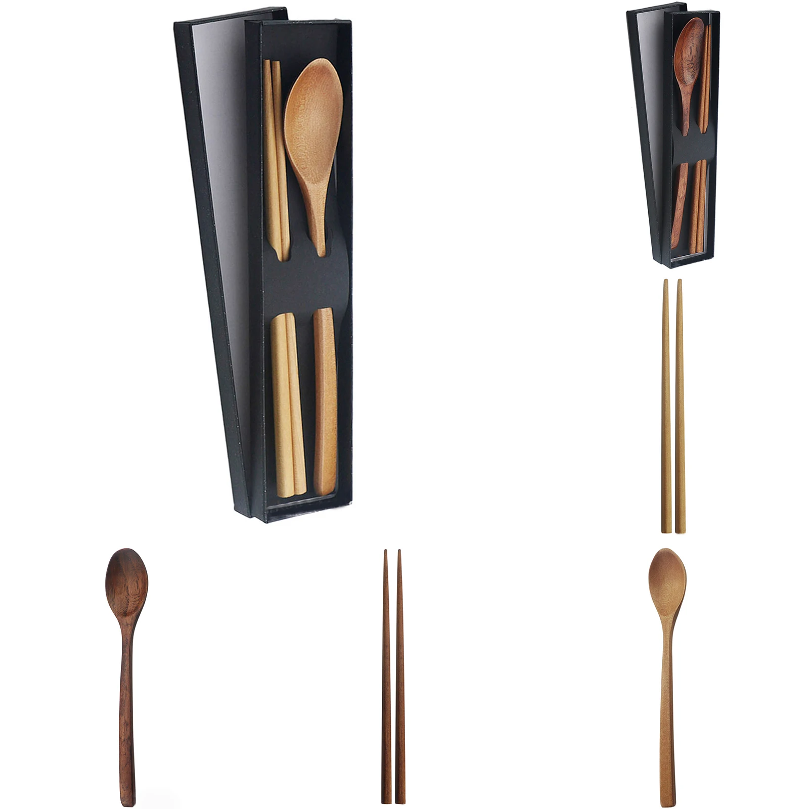 Japanese Style Wooden Chopsticks & Spoon Set Portable Tableware Cutlery For Home Student Travel Kitchen Supplies 23-22.5cm Long
Japanese Style Wooden Chopsticks & Spoon Set Portable Tableware Cutlery For Home Student Travel Kitchen Supplies 23-22.5cm Long