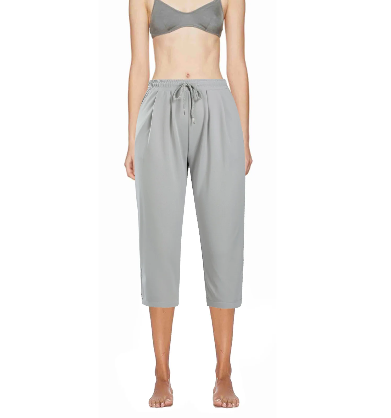 Fashion Ladies elegant summer 3/4 pants loose trousers girl casual pants straight pants with pockets ladies sports pants S-XL
Fashion Ladies elegant summer 3/4 pants loose trousers girl casual pants straight pants with pockets ladies sports pants S-XL