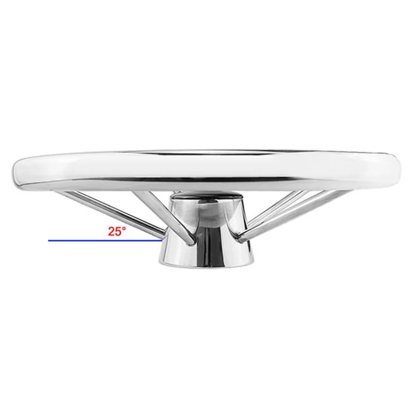 13-1/2inch 342mm Steering Wheel Stainless Steel 316 Marine Grade 5 Spokes 25 Degree Boat Yacht Hardware
13-1/2inch 342mm Steering Wheel Stainless Steel 316 Marine Grade 5 Spokes 25 Degree Boat Yacht Hardware