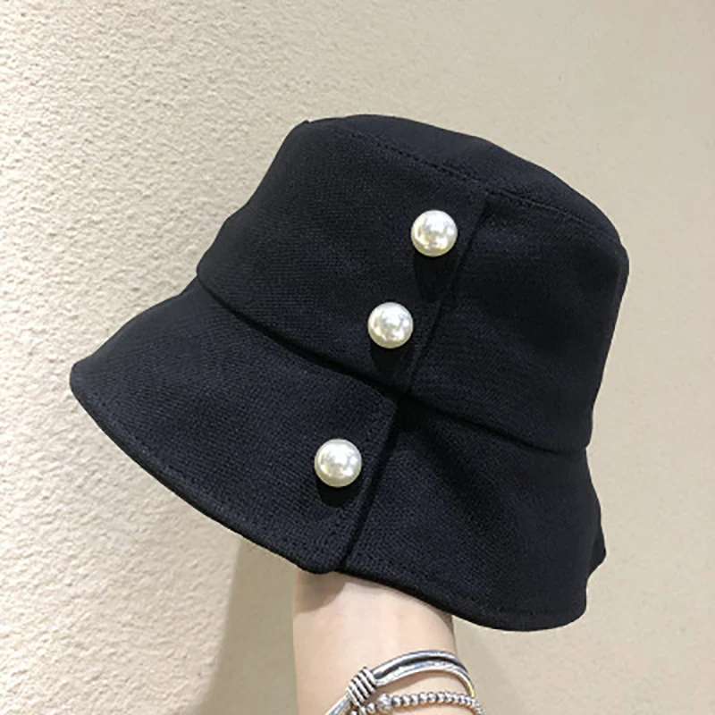 Women's bucket hat summer pure color Korean cute pearl Cap Japanese spring wild shade Bucket hat Fashion street shade bucket hat
Women's bucket hat summer pure color Korean cute pearl Cap Japanese spring wild shade Bucket hat Fashion street shade bucket hat