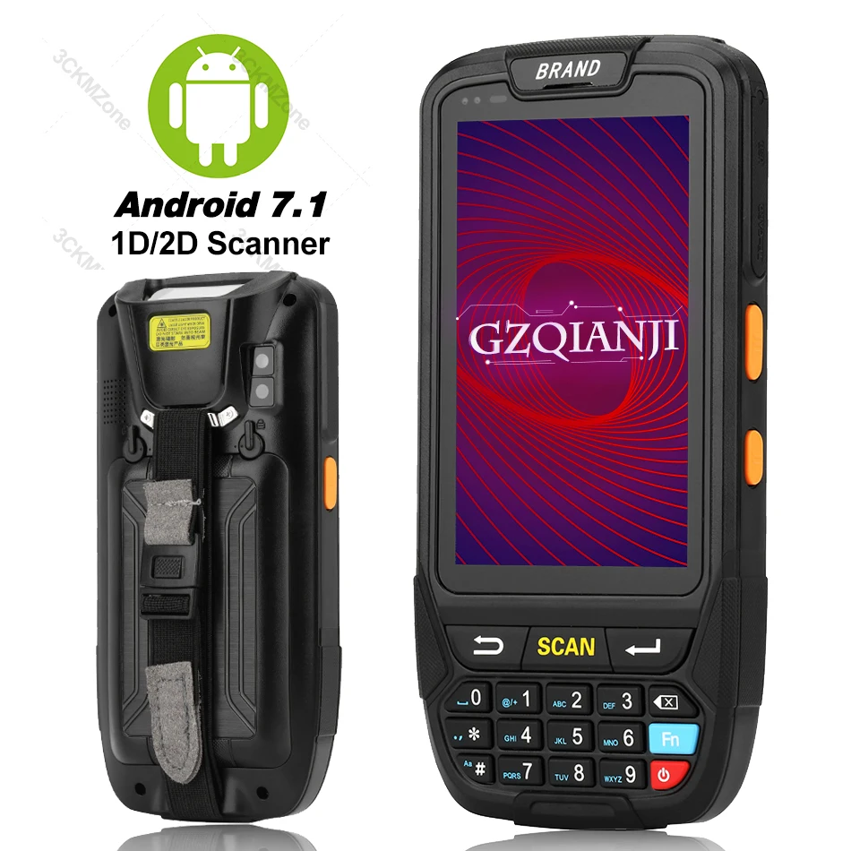 PDA Android 7 0 мобильный 1D 2D QR сканер штрих кода портативный POS терминал поддержка GPS GPRS