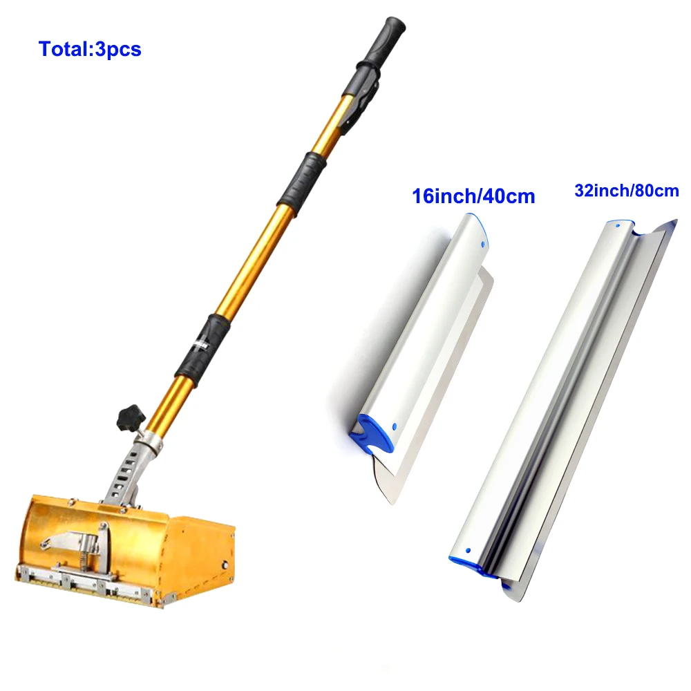 Charhs Finishing 40/80cm Skimmer Blades Drywall Exterior Rendering Plastering Flat Box 32"24" Drywall Skim spatulas Blade Set
Charhs Finishing 40/80cm Skimmer Blades Drywall Exterior Rendering Plastering Flat Box 32"24" Drywall Skim spatulas Blade Set
