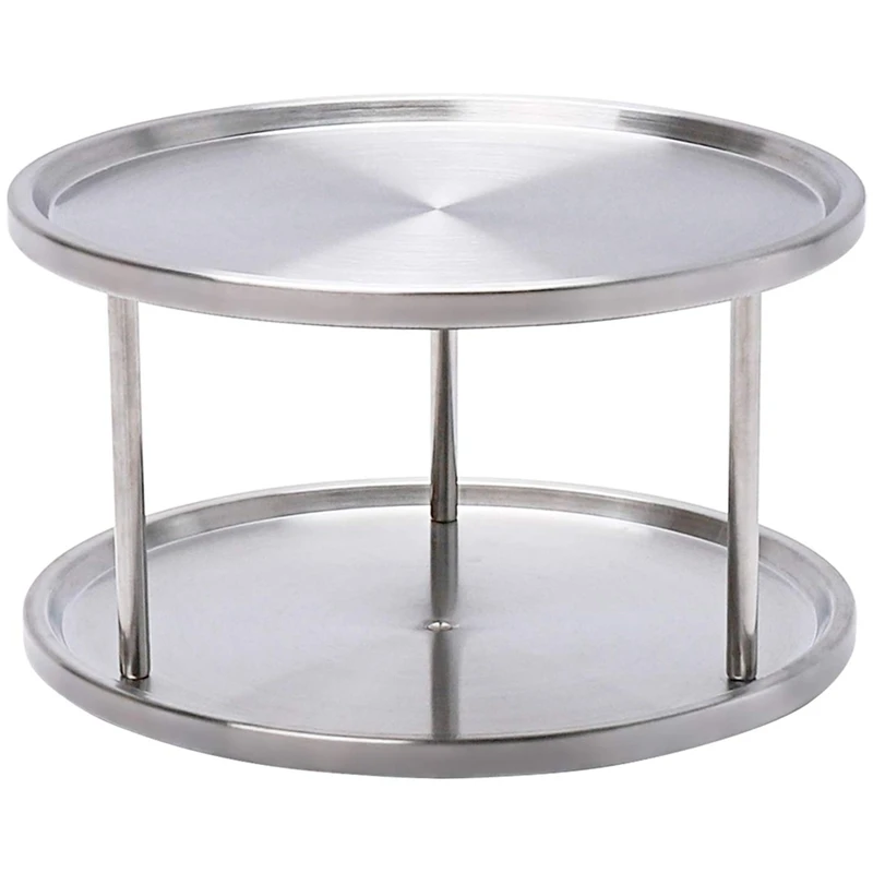 Stainless Steel Lazy Susan Turntable Revolving Swivel Kitchen Worktop Shelf Organizer Tabletop Stand Spice Rack
Stainless Steel Lazy Susan Turntable Revolving Swivel Kitchen Worktop Shelf Organizer Tabletop Stand Spice Rack