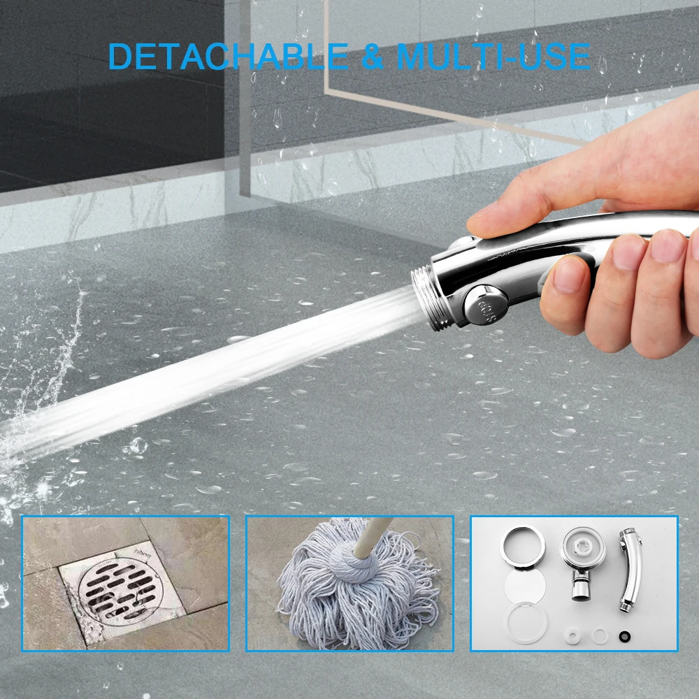 360 degree rotatable 3 Modes shower head with Water Control Button High-pressure water-saving Rain shower watering
360 degree rotatable 3 Modes shower head with Water Control Button High-pressure water-saving Rain shower watering