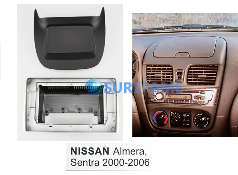 10 1 дюймовая Автомобильная панель Fascia Для 2000 2006 NISSAN SENTRA комплект для приборной