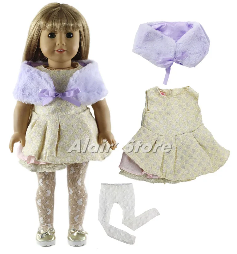 1 комплект красивое платье принцессы наряд кукольная одежда для 18 дюймов